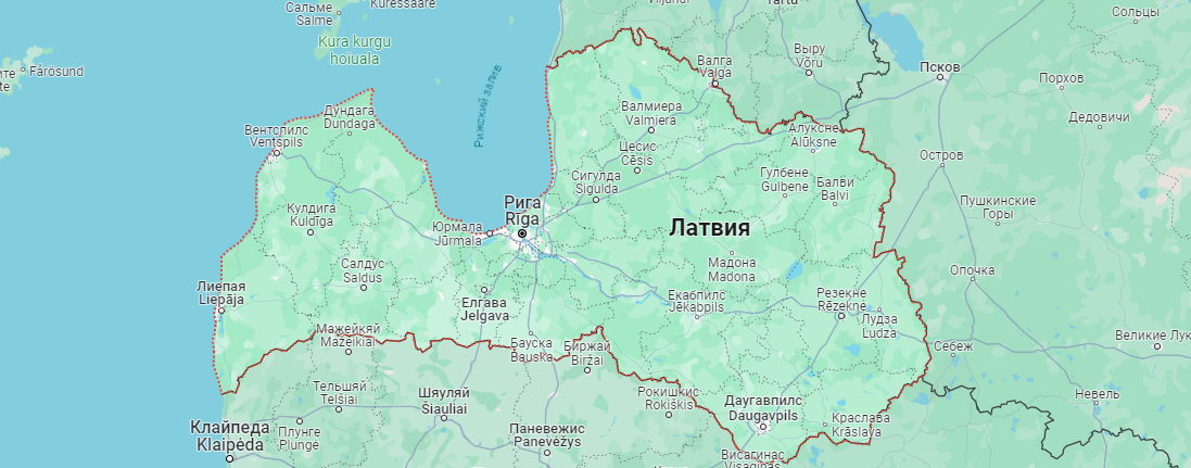 map latvia