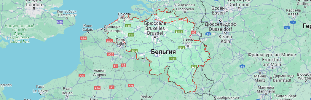 map belgia